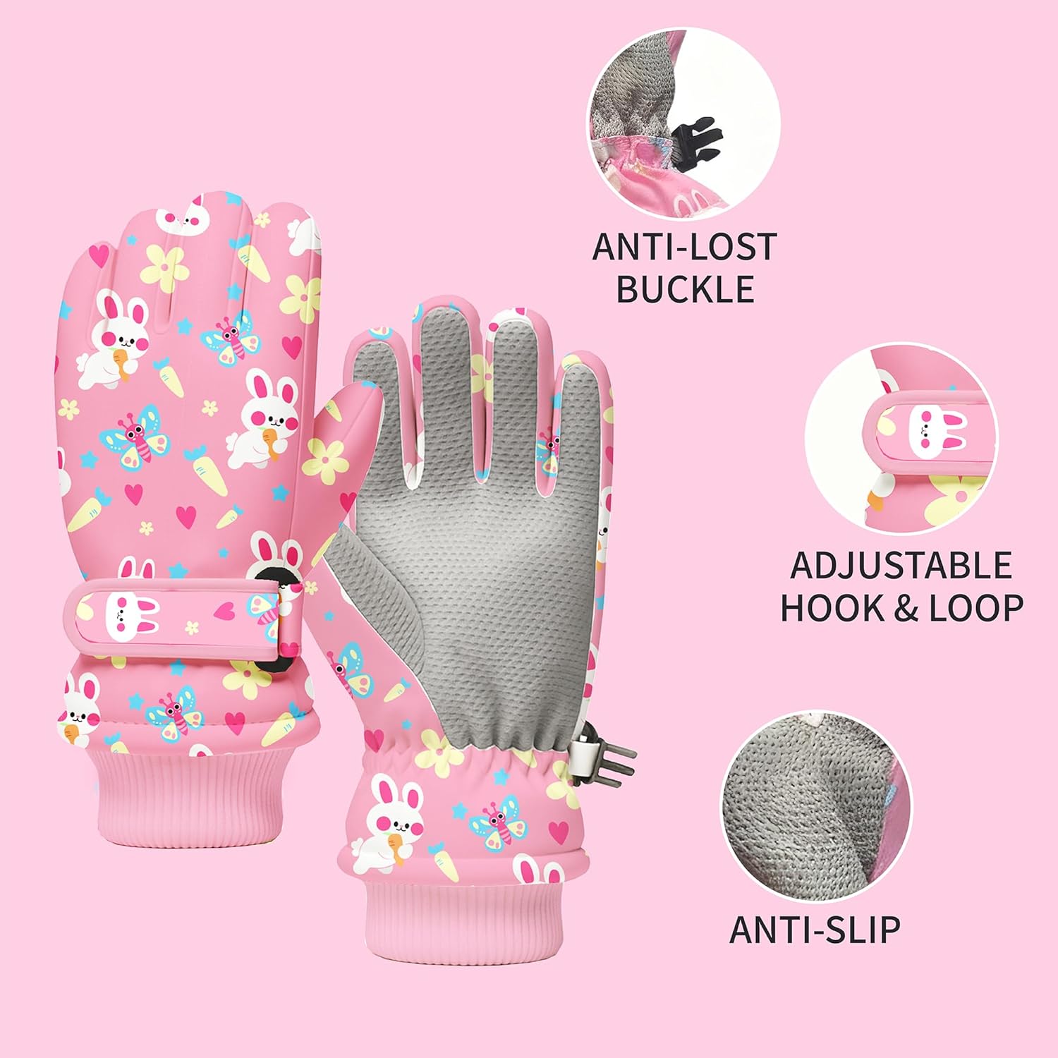 Kids Winter Snow Gloves, Water - Winter Glove Insulated のレビューと価格