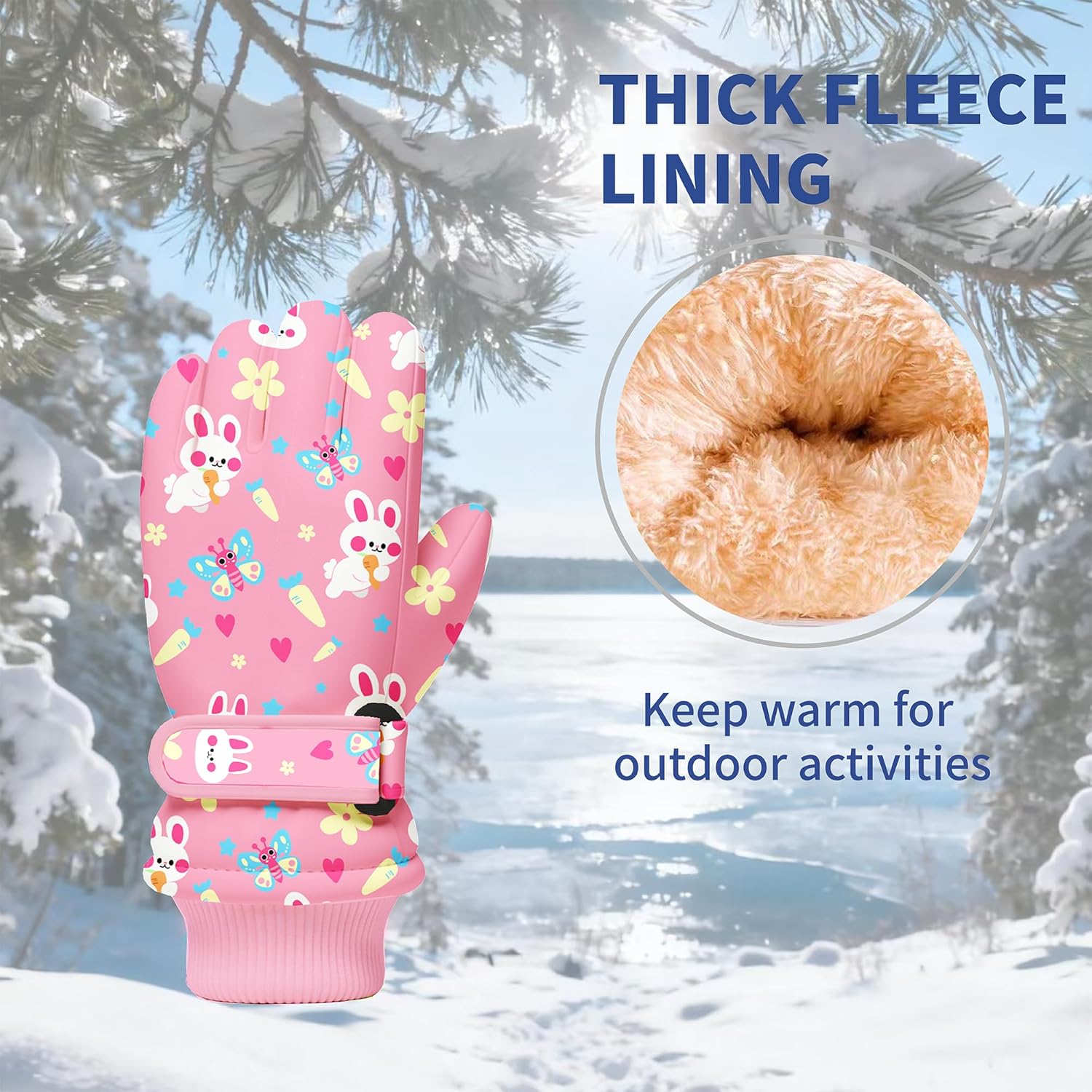 Kids Winter Snow Gloves, Water - Winter Glove Insulated のレビューと価格