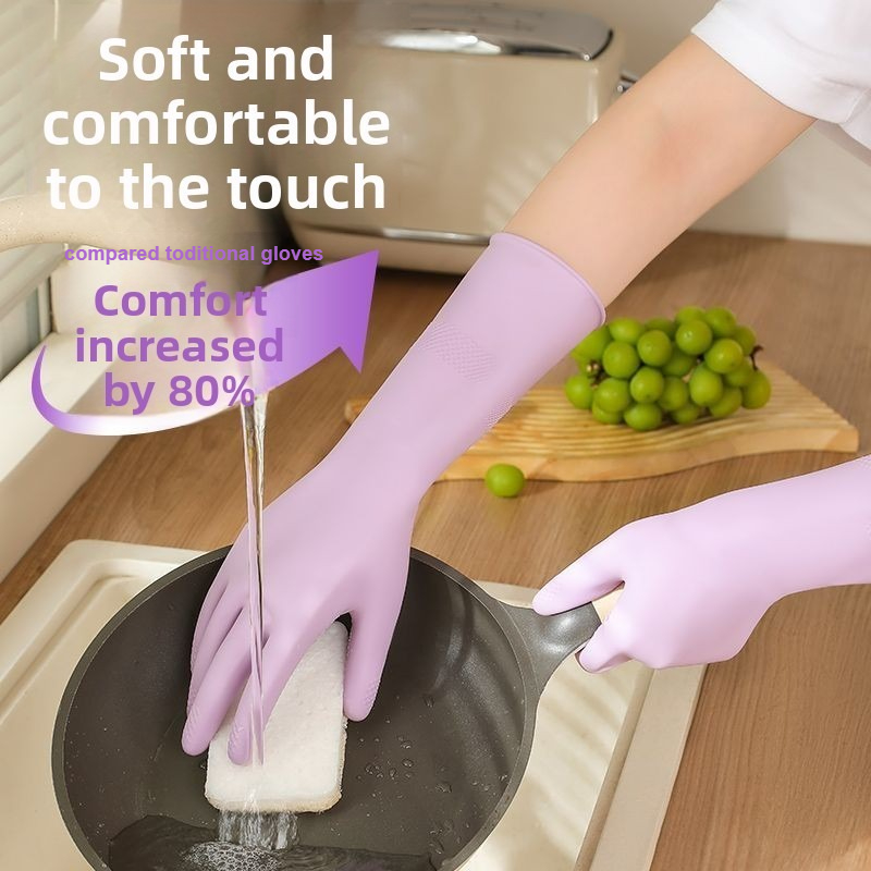 Latex Dish Washing Gloves,with - Dish Glove Rubber のレビューと価格