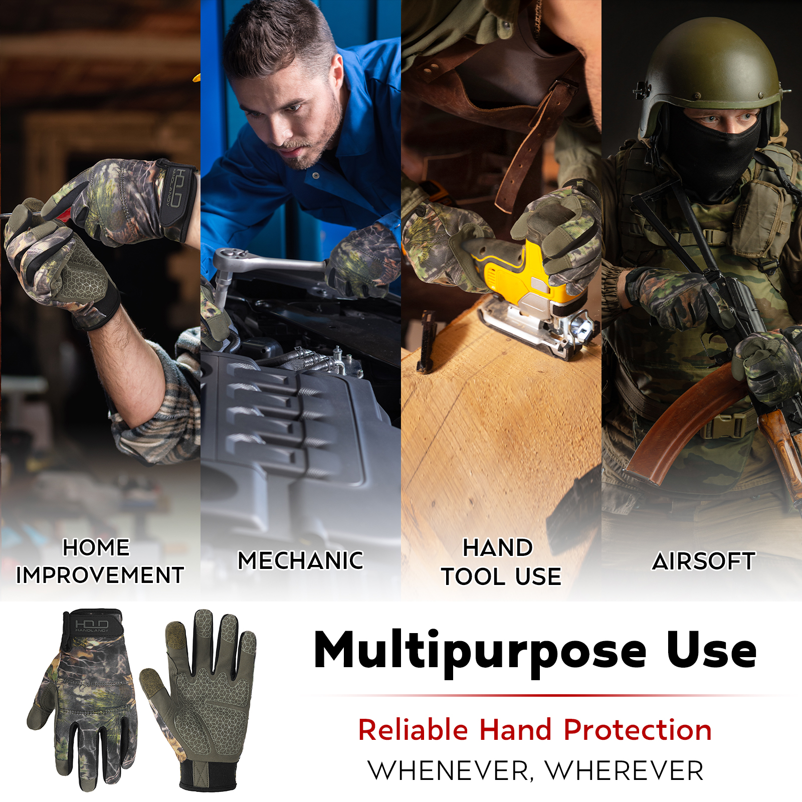 Handlandy Stock Full Finger Ca - Work Glove Impact のレビューと価格
