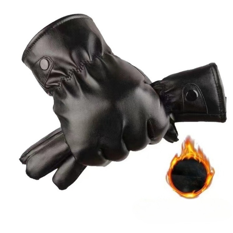 Winter Fashion Black PU Leathe - Leather Driving Glove のレビューと価格