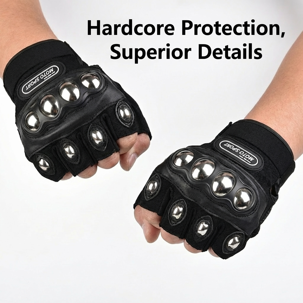 Steel Shell Knuckle Protection - Motorcycle Glove Knuckle のレビューと価格