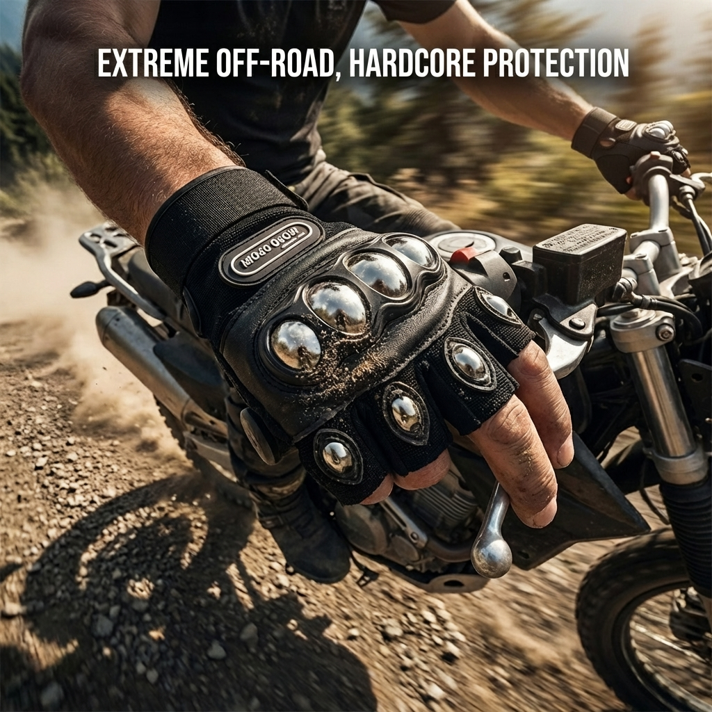 Steel Shell Knuckle Protection - Motorcycle Glove Knuckle のレビューと価格