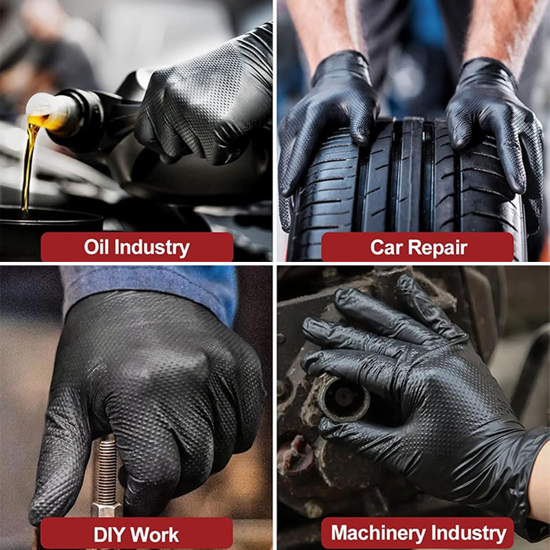 Extra Thick 8 Mil  Heavy Duty  - Nitrile Mechanic Glove のレビューと価格