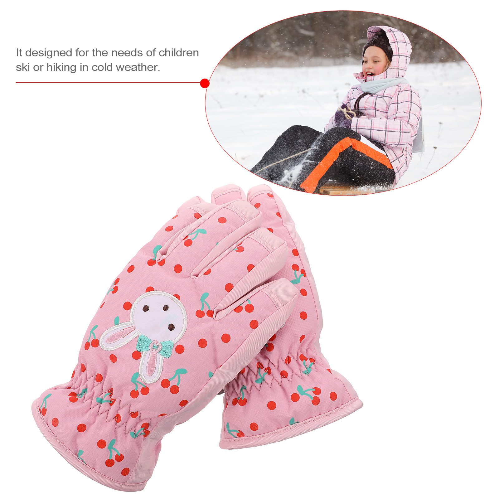 1Pair Children Ski Gloves Wate - Winter Glove Insulated のレビューと価格