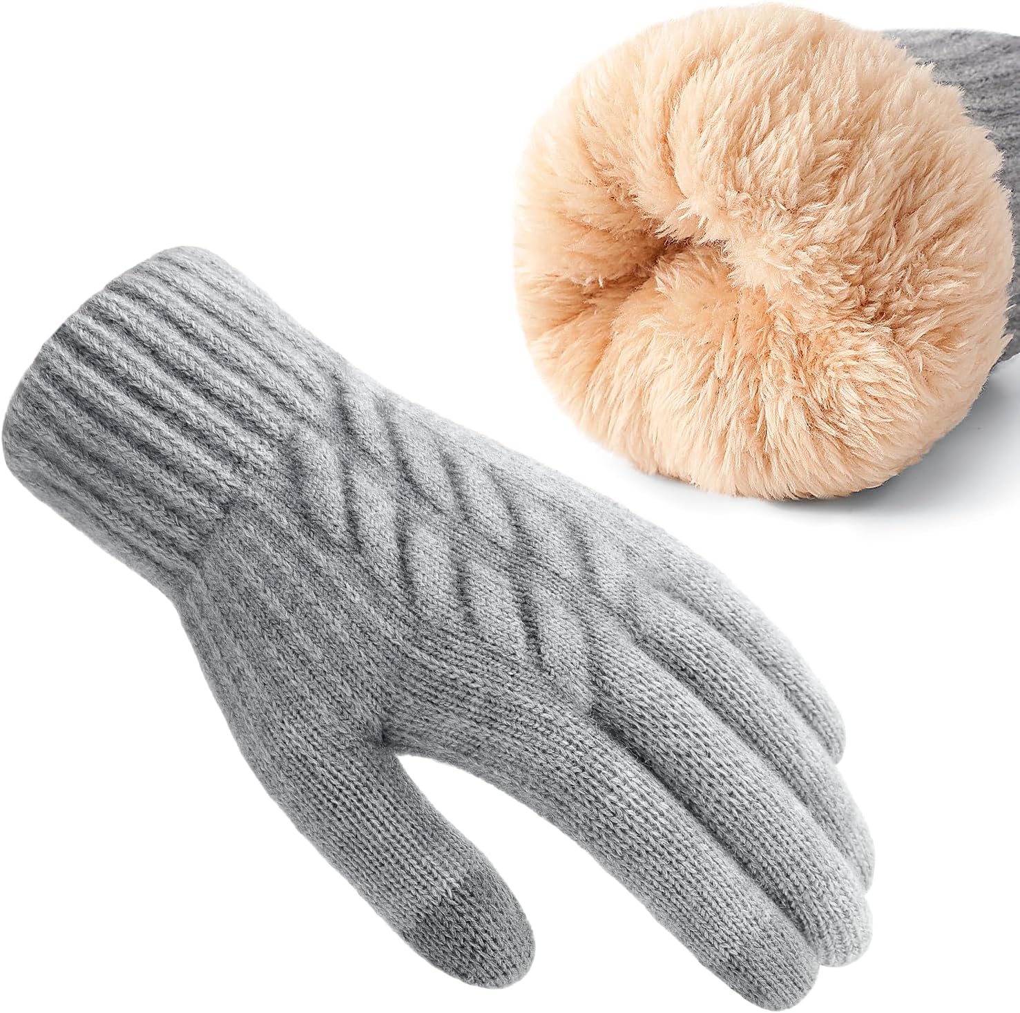 Winter Gloves – Thick Wool Fle - Winter Glove Insulated のレビューと価格