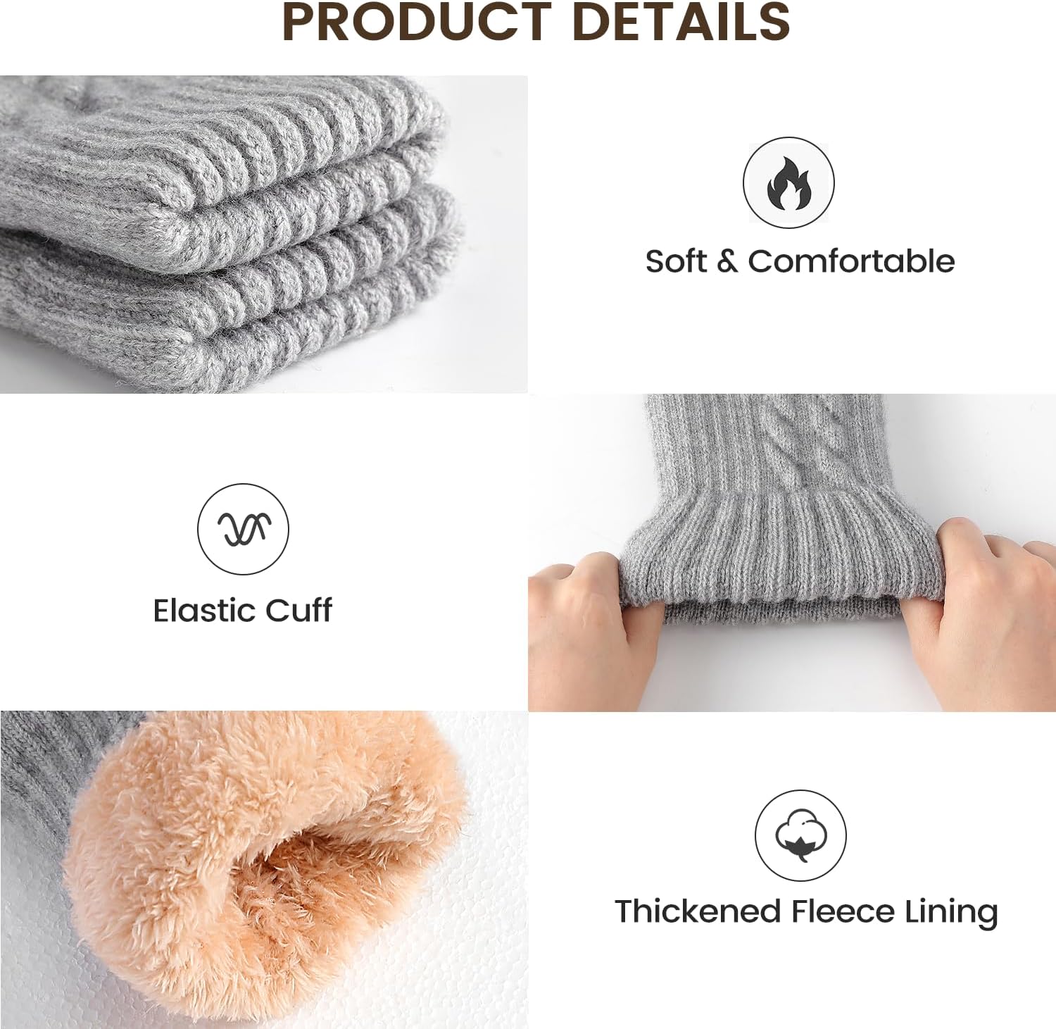 Winter Gloves – Thick Wool Fle - Winter Glove Insulated のレビューと価格