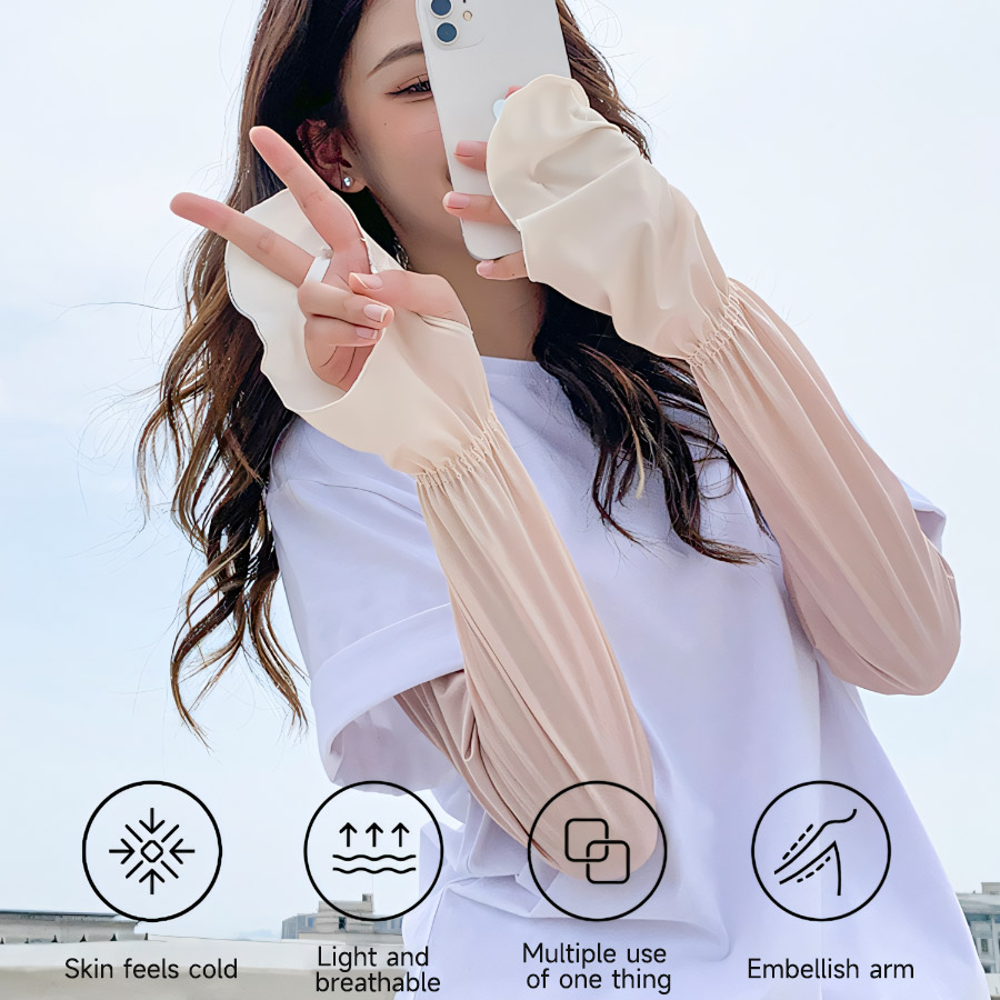 Driving Fingerless Sun Sleeves - Fingerless Glove Knit のレビューと価格