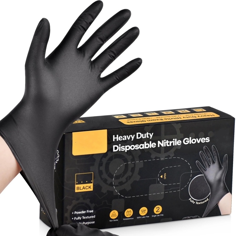 20PCS Black Disposable Nitrile - Nitrile Mechanic Glove のレビューと価格