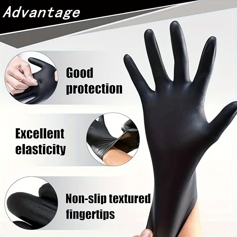 20PCS Black Disposable Nitrile - Nitrile Mechanic Glove のレビューと価格