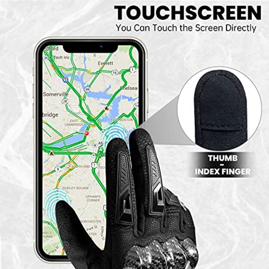 Motorcycle Gloves Touchscreen  - Motorcycle Glove Knuckle のレビューと価格