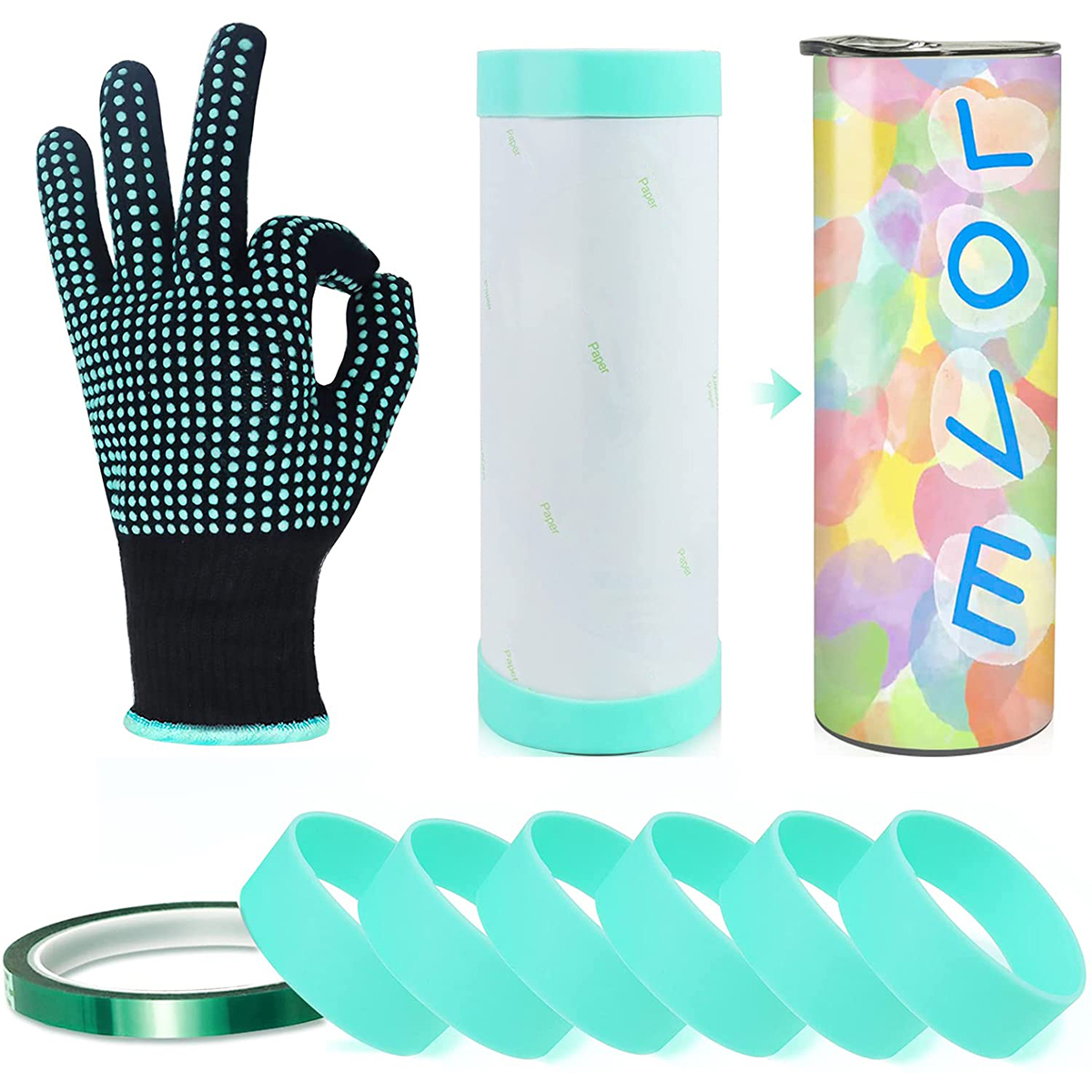 Silicone Bands Elastic Heat Re - Oven Mitt Silicone のレビューと価格