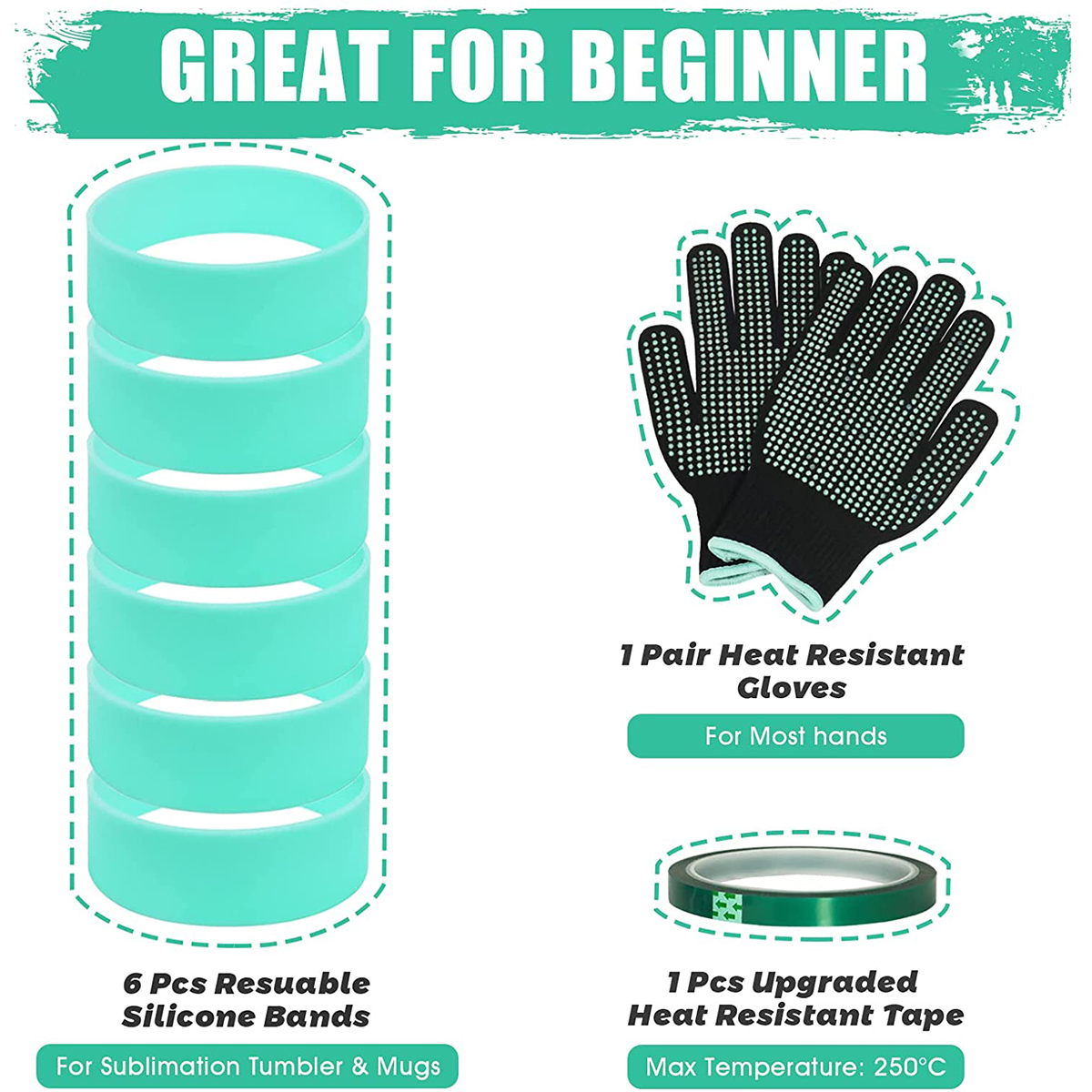 Silicone Bands Elastic Heat Re - Oven Mitt Silicone のレビューと価格