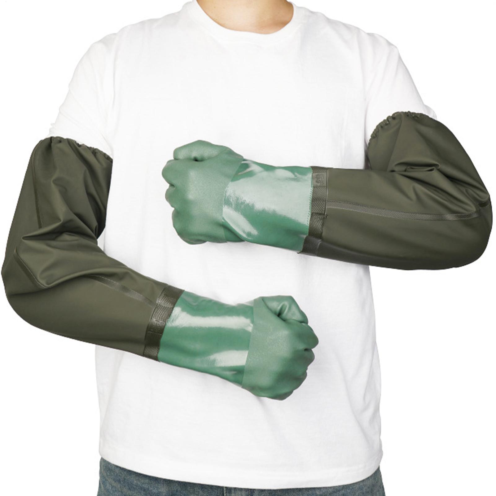 Waterproof Rubber Gloves Long  - Rubber Glove Cleaning のレビューと価格