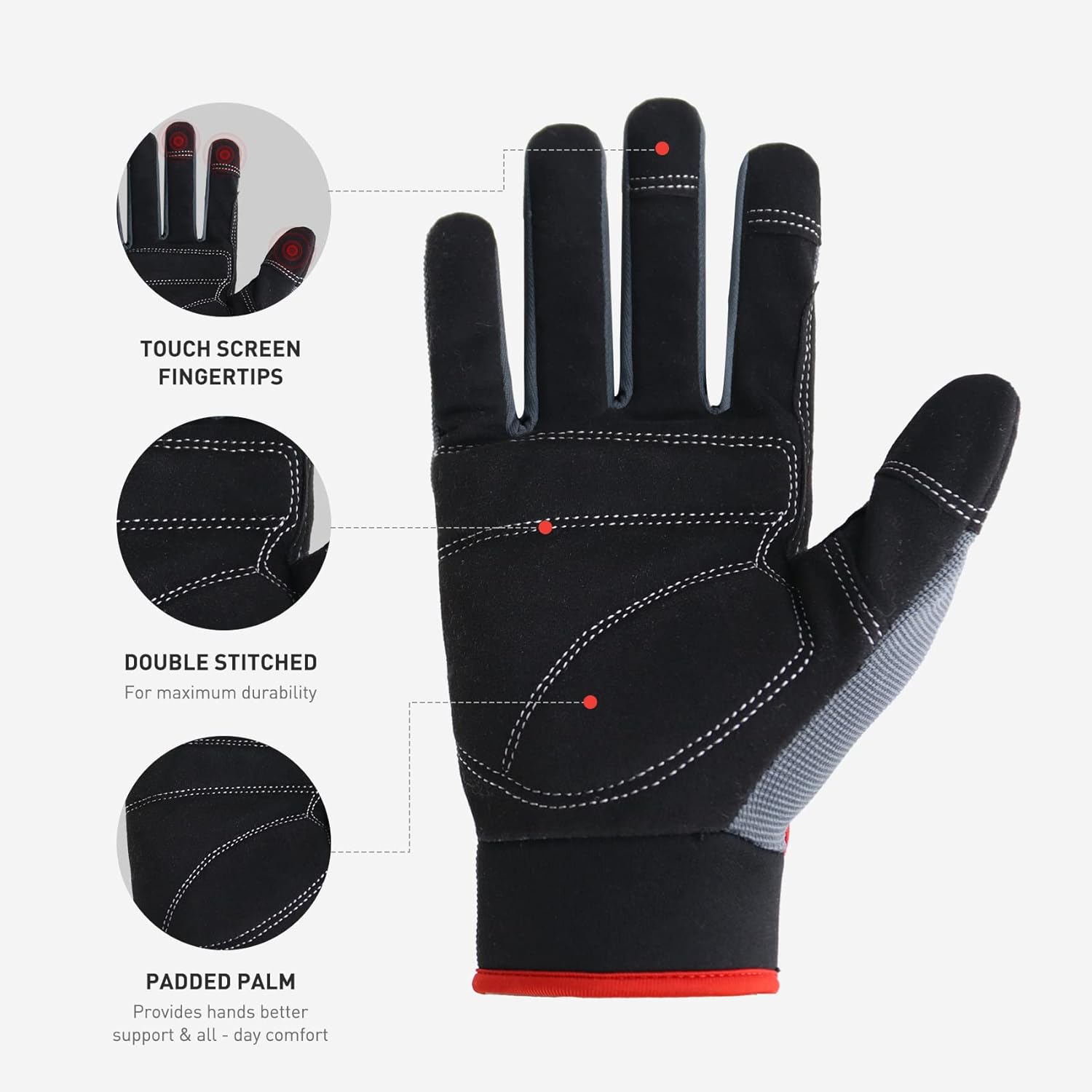 Anti-Vibration Gloves Work for - Work Glove Impact のレビューと価格