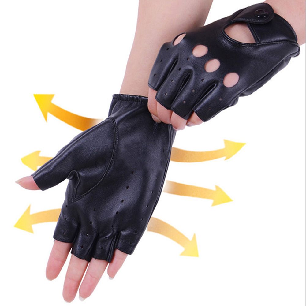 Fashion Fingerless Gloves Hot  - Leather Driving Glove のレビューと価格