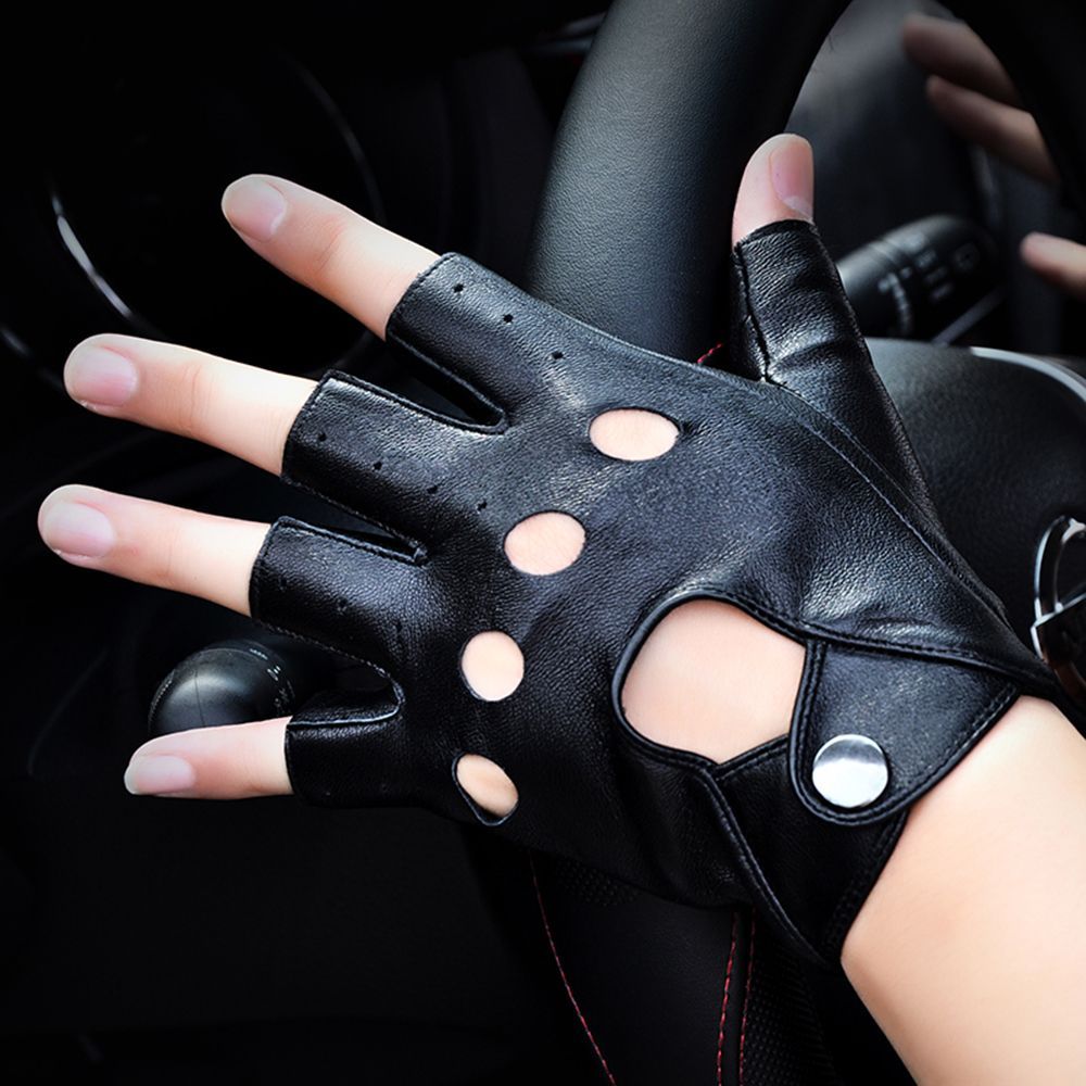Fashion Fingerless Gloves Hot  - Leather Driving Glove のレビューと価格