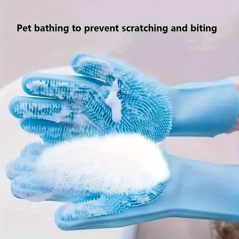 Pet Grooming Cleaning Gloves D - Rubber Glove Cleaning のレビューと価格