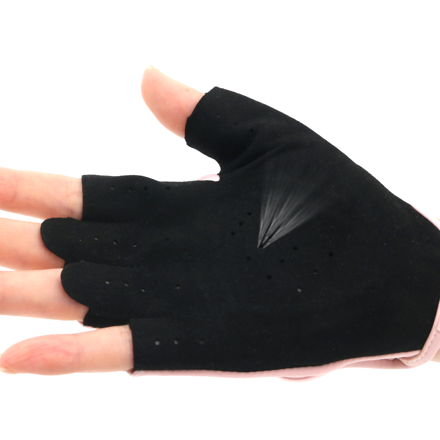 Women Pink Half Finger Fitness - Workout Glove Gym のレビューと価格