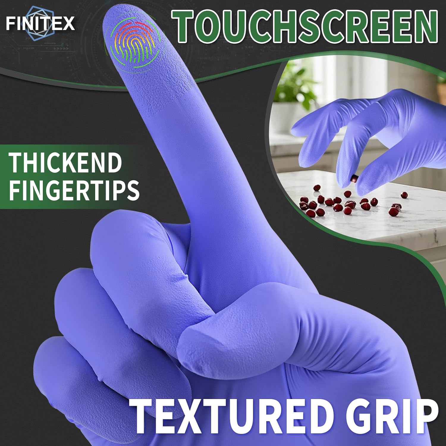 Nitrile Disposable Gloves Ice  - Exam Glove Nitrile のレビューと価格