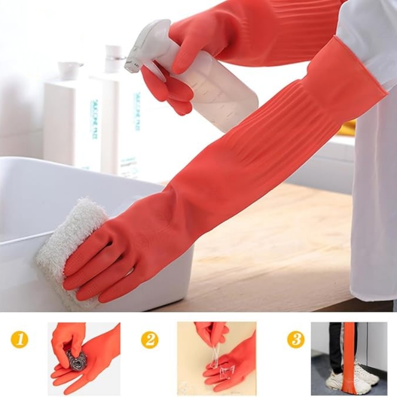 45CM Extra-Long Rubber Cleanin - Dish Glove Rubber のレビューと価格