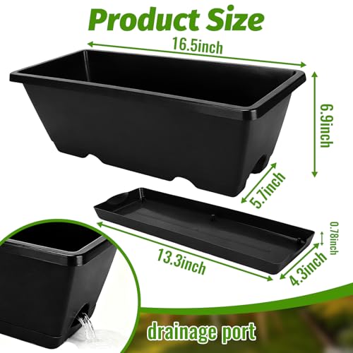 7 Black 17-Inch Rectangular Pl - Gardening Glove Waterproof のレビューと価格