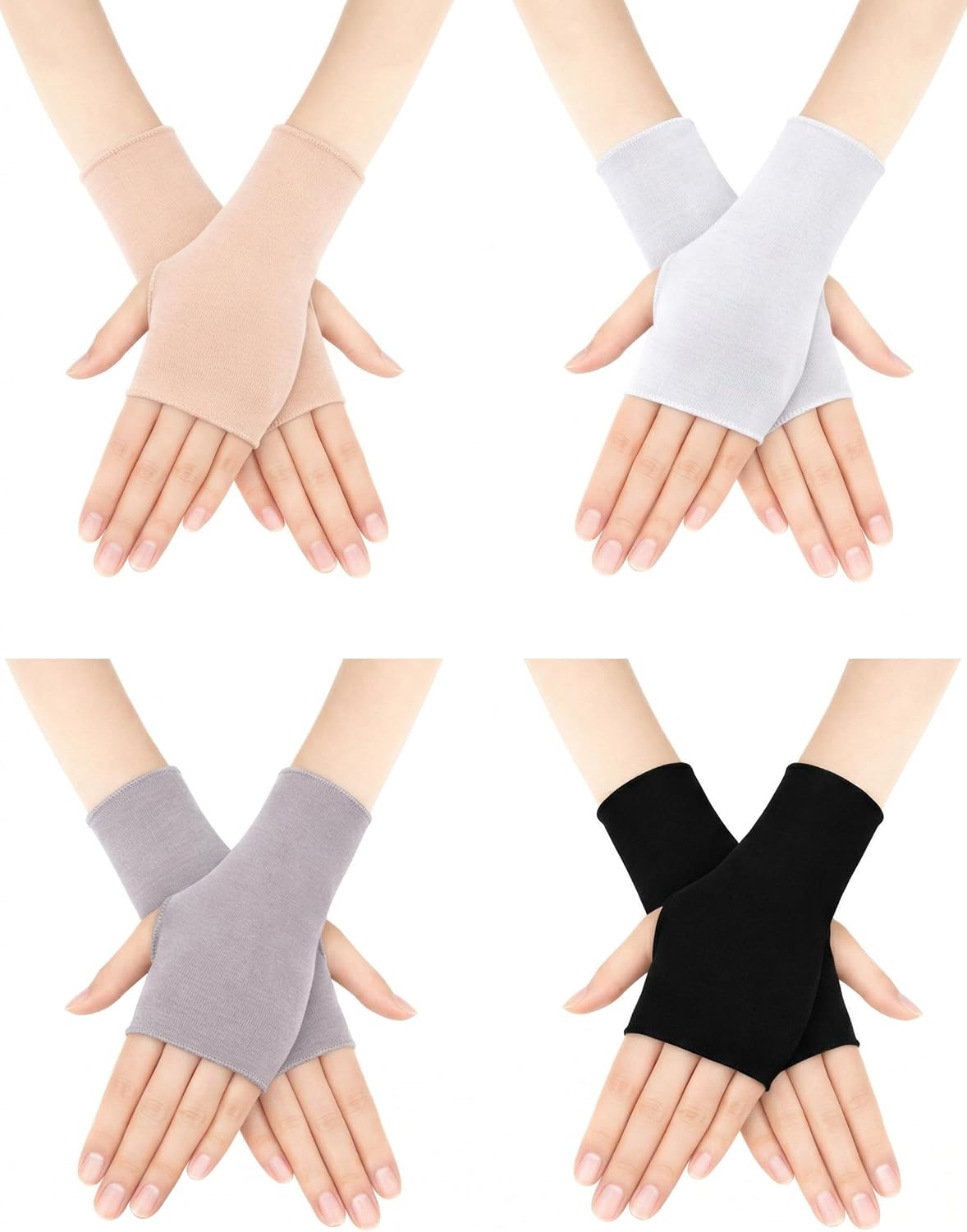 1 pair of sun protection glove - Fingerless Glove Knit のレビューと価格