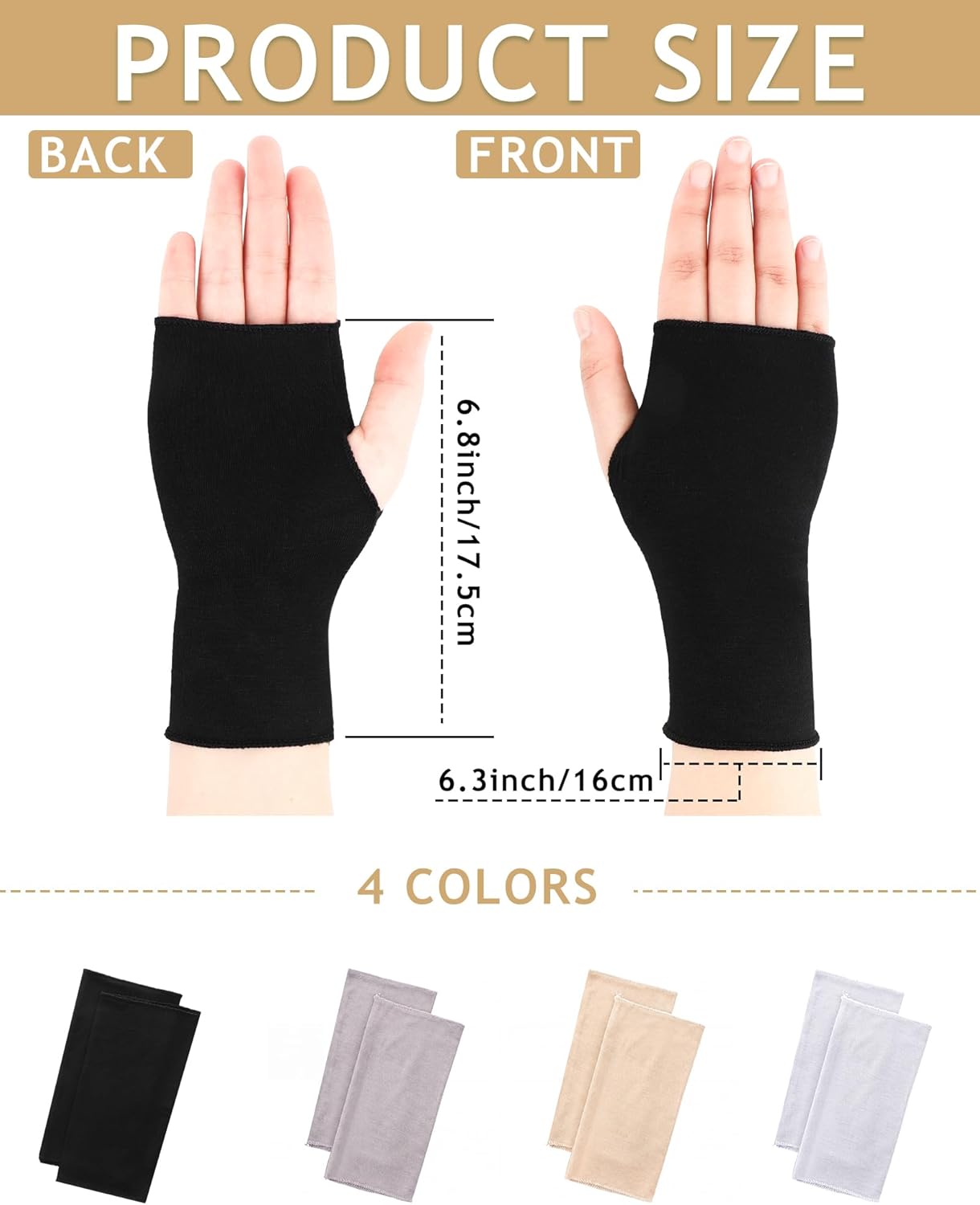 1 pair of sun protection glove - Fingerless Glove Knit のレビューと価格
