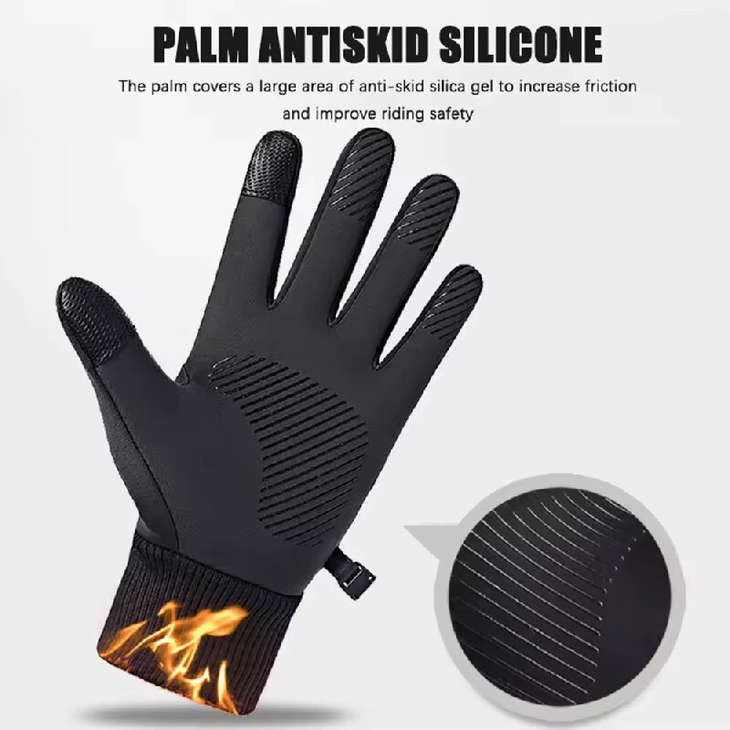Black Winter Warm Full Fingers - Ski Glove Waterproof のレビューと価格