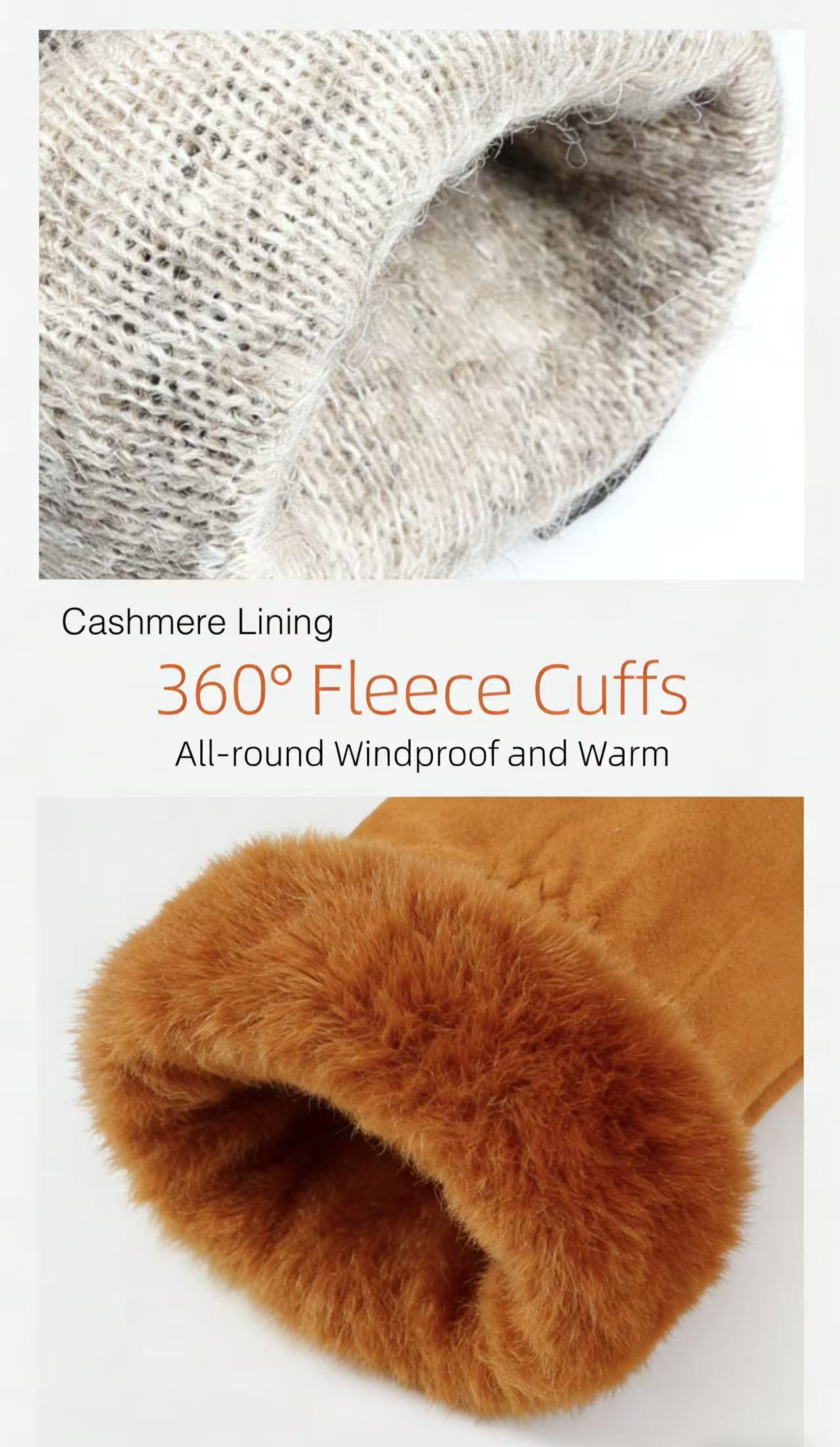Women's Deerskin Warm Gloves A - Wool Glove Lined のレビューと価格