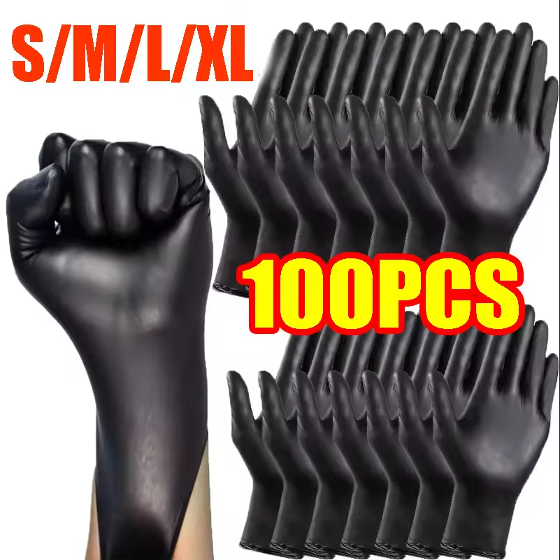 100/50/20PCS Black Nitrile Glo - Nitrile Mechanic Glove のレビューと価格