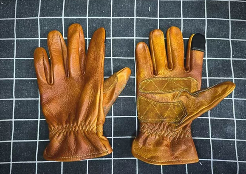 Handmade Genuine Leather Retro - Motorcycle Glove Knuckle のレビューと価格