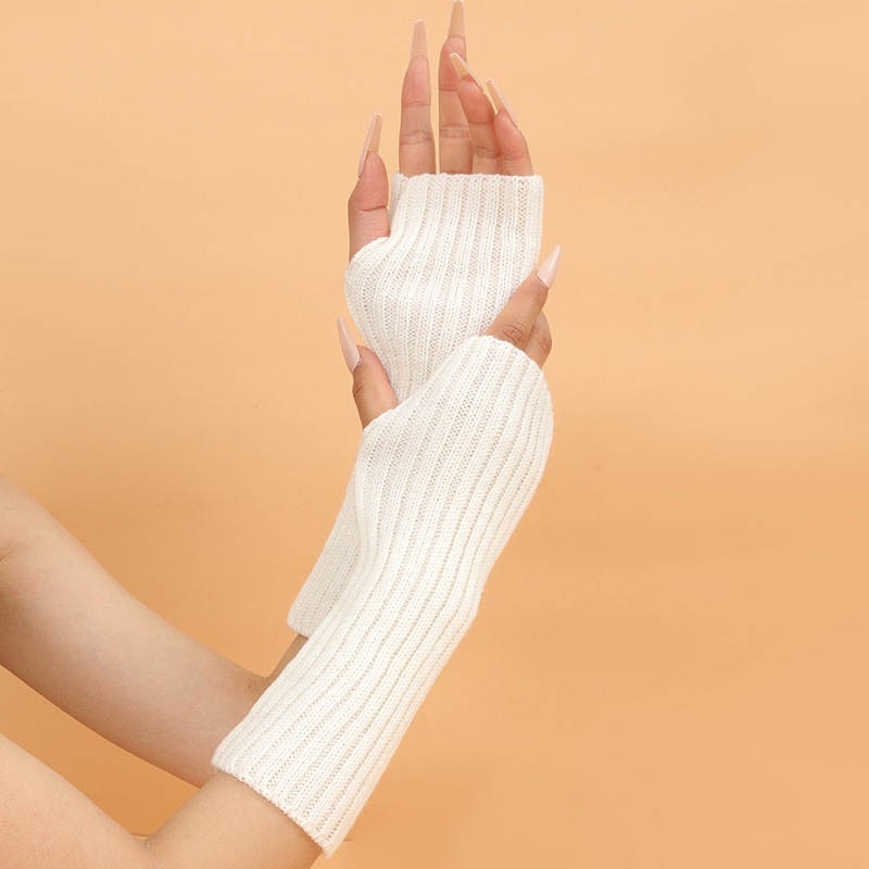 Girls Colorful Warm Knitted Ar - Fingerless Glove Knit のレビューと価格