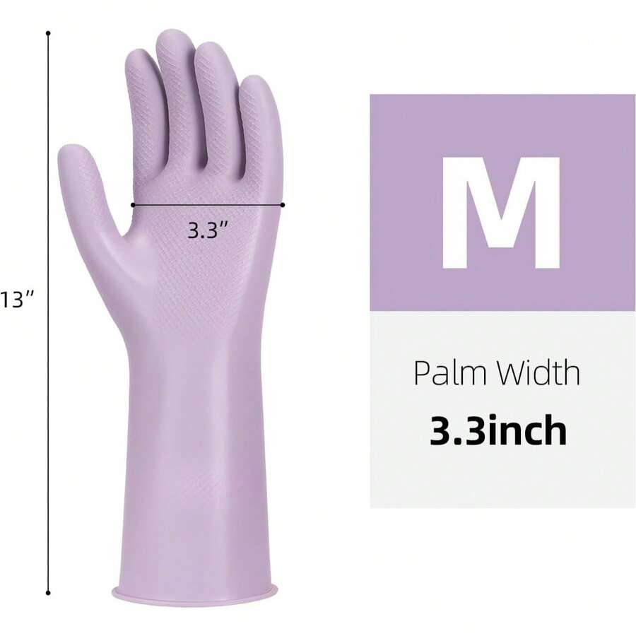 6 Pairs Rubber Cleaning Gloves - Dish Glove Rubber のレビューと価格