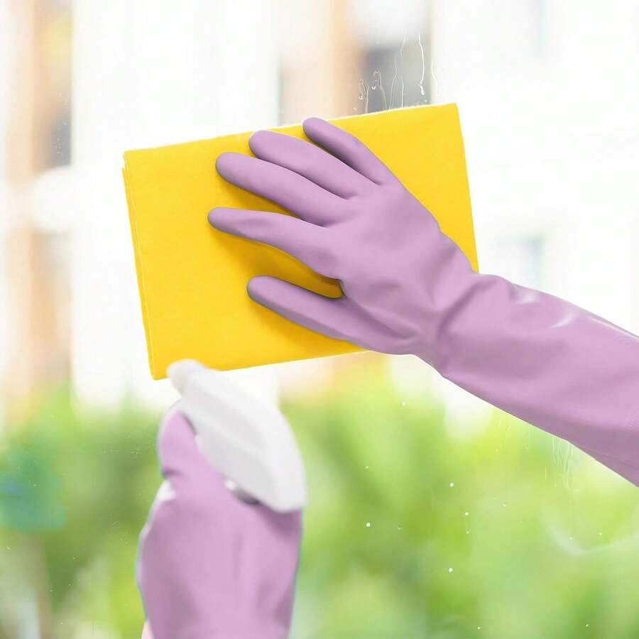6 Pairs Rubber Cleaning Gloves - Dish Glove Rubber のレビューと価格