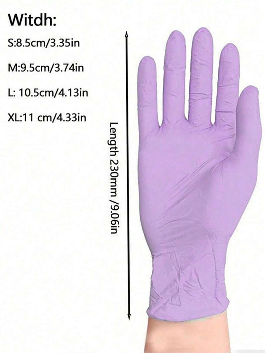 100/50/4pcs Disposable Purple  - Latex Disposable Glove のレビューと価格