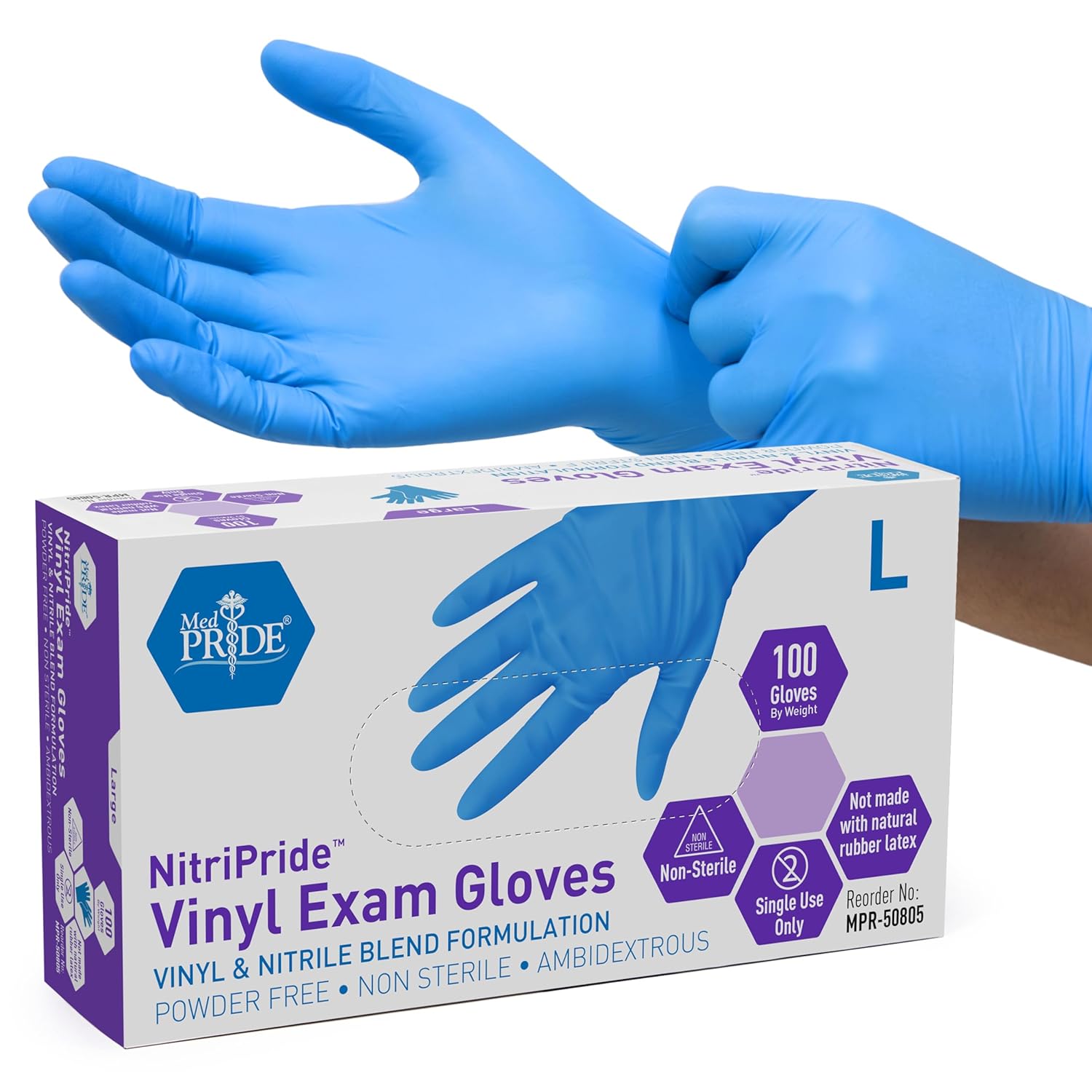 Nitrile/Vinyl Blend Exam Glove - Exam Glove Nitrile のレビューと価格