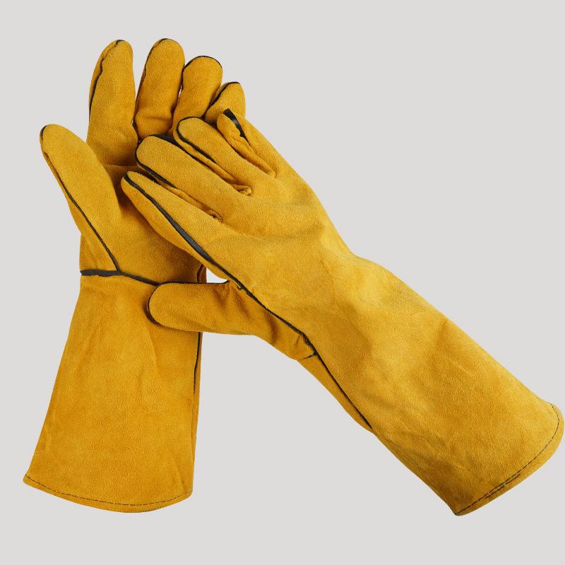 1 Pair 40Cm Welding Leather Gl - Cut Resistant Glove のレビューと価格