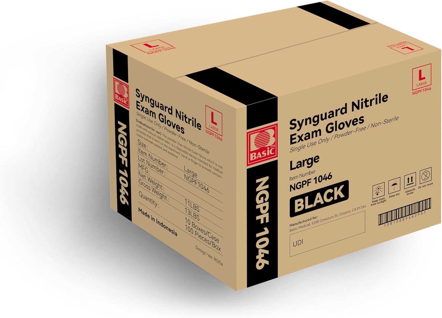 Large Black Nitrile Exam Glove - Exam Glove Nitrile のレビューと価格