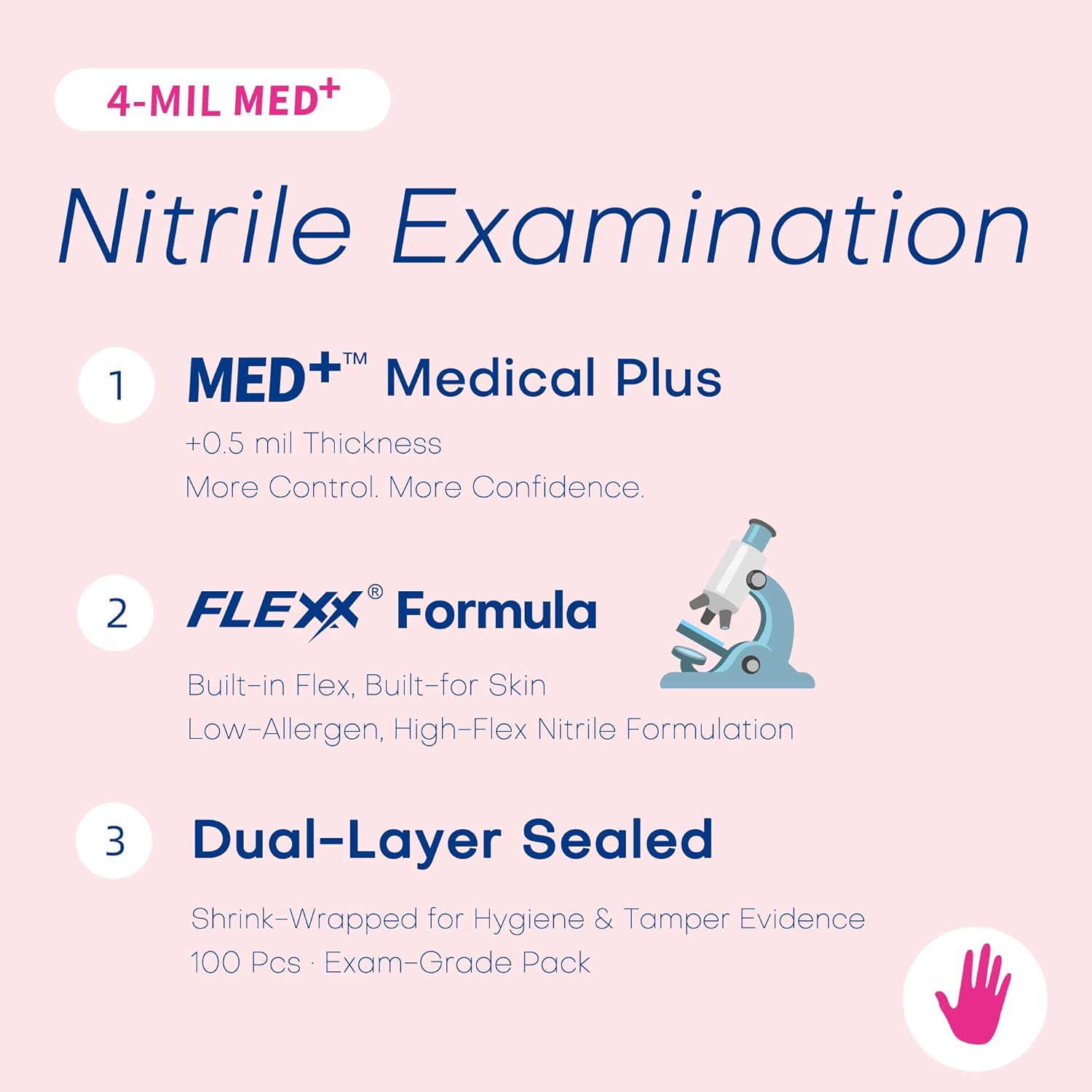 4 Mil Nitrile Exam Gloves, Pow - Exam Glove Nitrile のレビューと価格