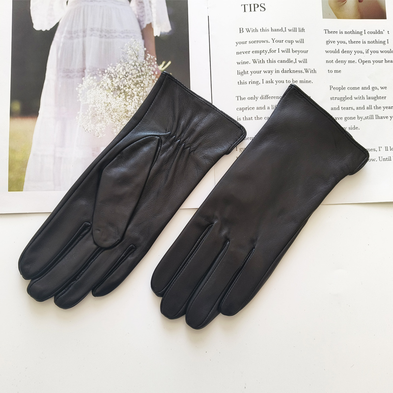 New Ladies Sheepskin Gloves Ou - Leather Driving Glove のレビューと価格