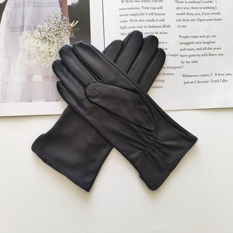 New Ladies Sheepskin Gloves Ou - Leather Driving Glove のレビューと価格