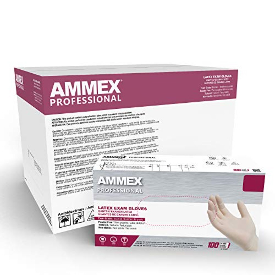 AMMEX White Latex Disposable E - Latex Disposable Glove のレビューと価格
