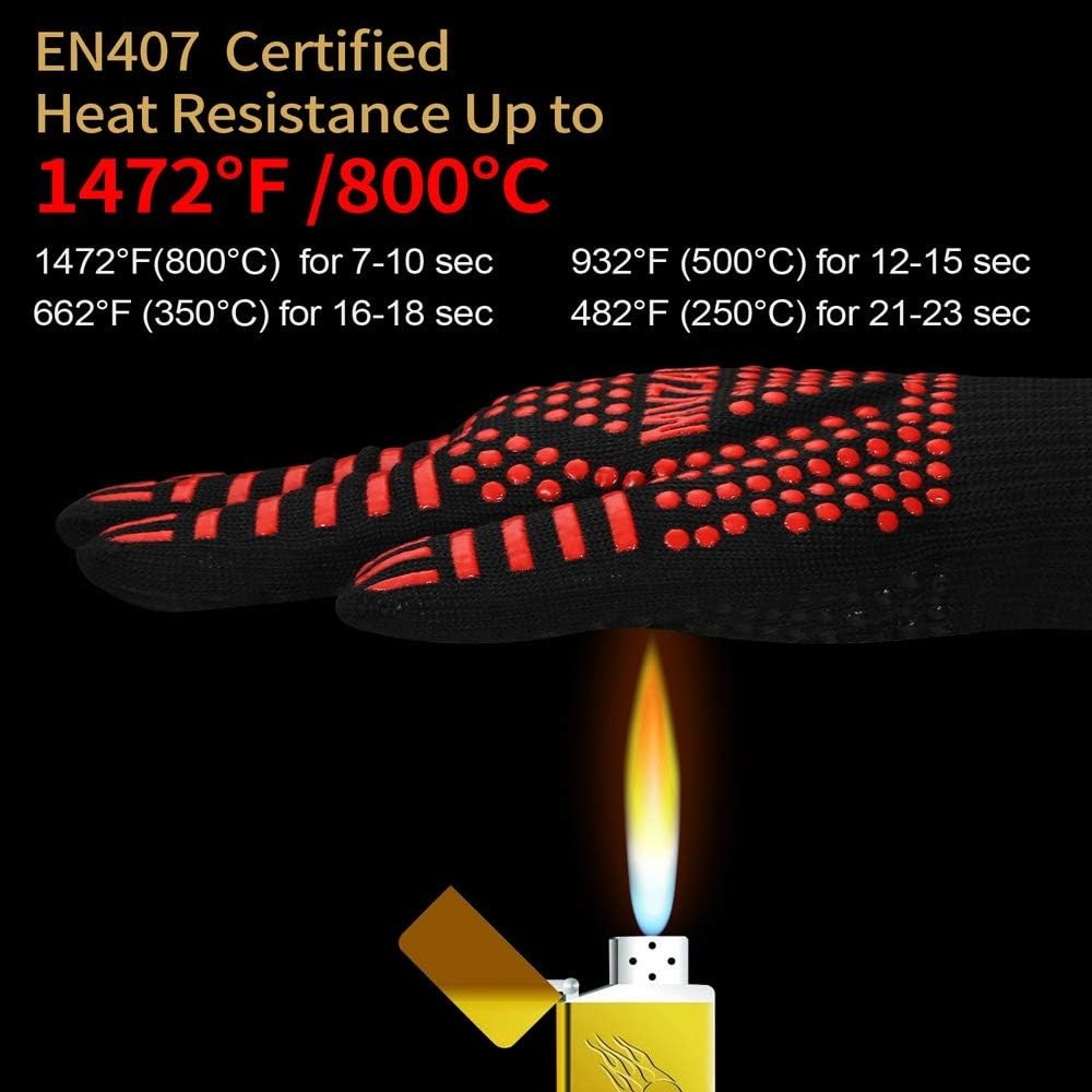 1472°F Extreme Heat Resistant  - Oven Mitt Silicone のレビューと価格