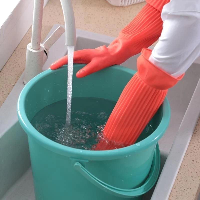 Long Reusable Rubber Dishwashi - Dish Glove Rubber のレビューと価格