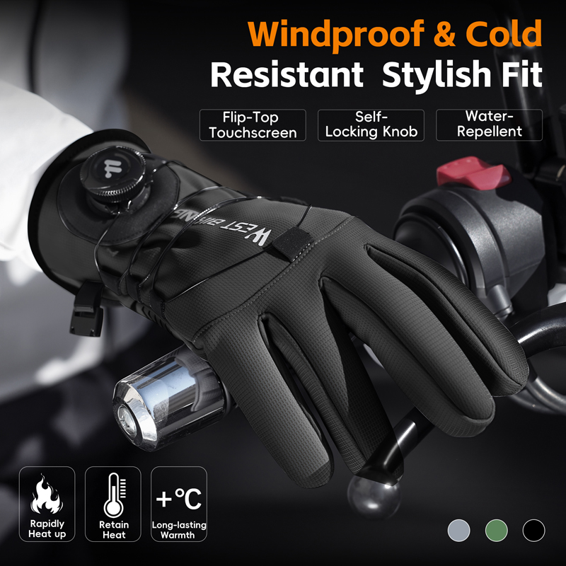 Winter Bike Gloves Magnetic Qu - Winter Glove Insulated のレビューと価格