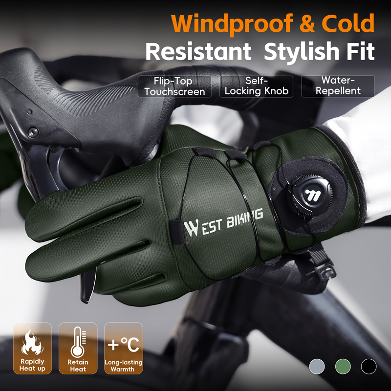 Winter Bike Gloves Magnetic Qu - Winter Glove Insulated のレビューと価格