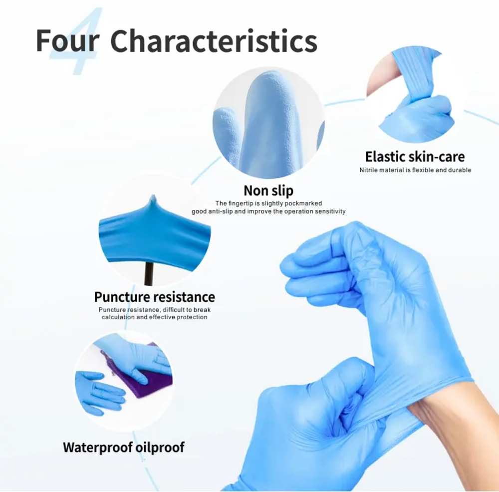 Nitrile Exam Gloves-Blue Latex - Exam Glove Nitrile のレビューと価格