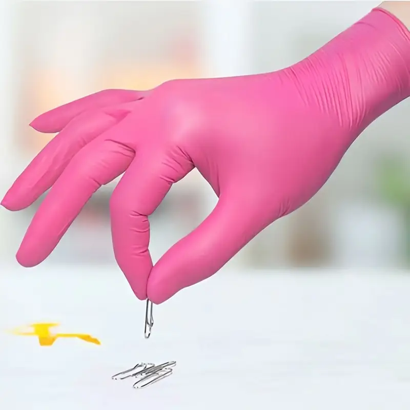 Fuchsia Nitrile Disposable Glo - Latex Disposable Glove のレビューと価格