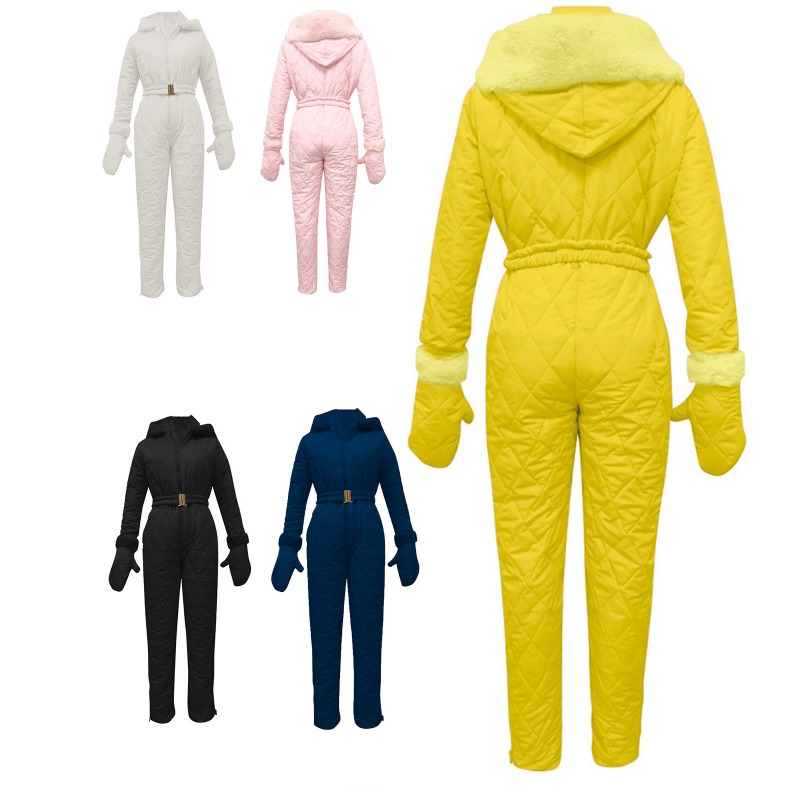 Couple's Solid Color Ski Suit, - Ski Glove Waterproof のレビューと価格